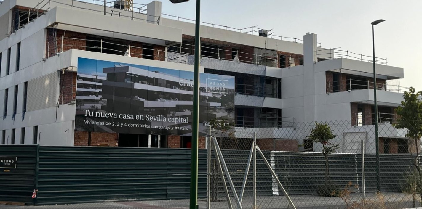 Así avanzan las obras de la promoción Gradia de AEDAS Homes en Sevilla