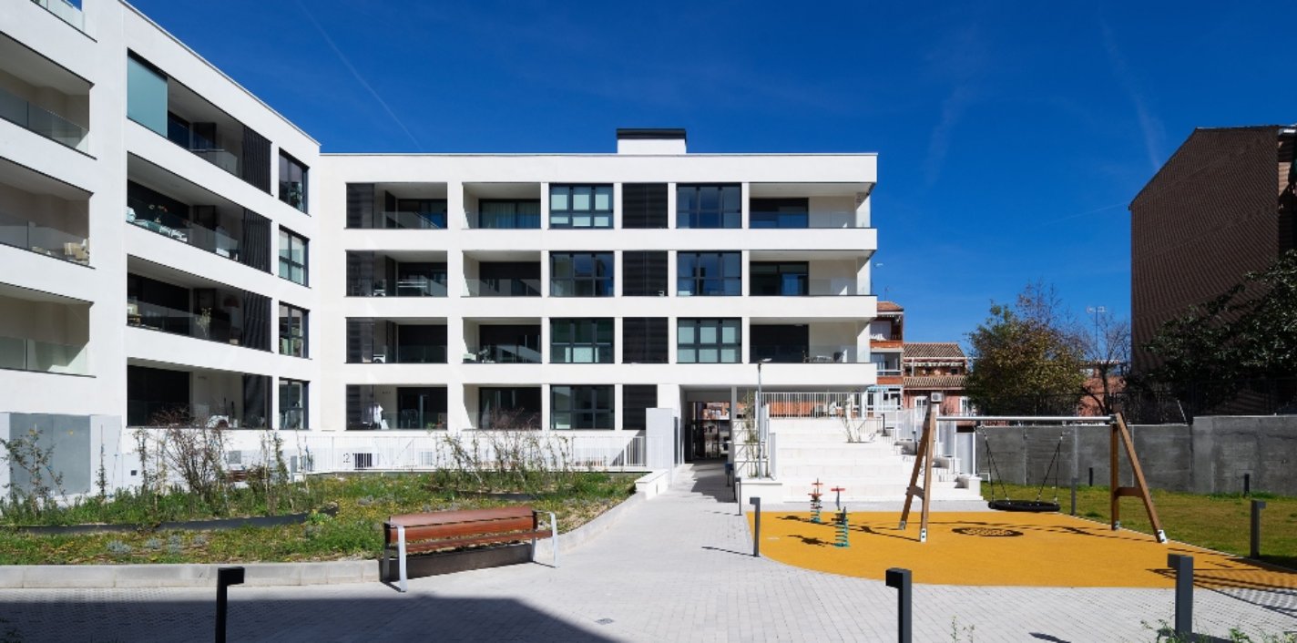 Zonas comunes de la promoción Veranda de AEDAS Homes en Las Rozas, Madrid