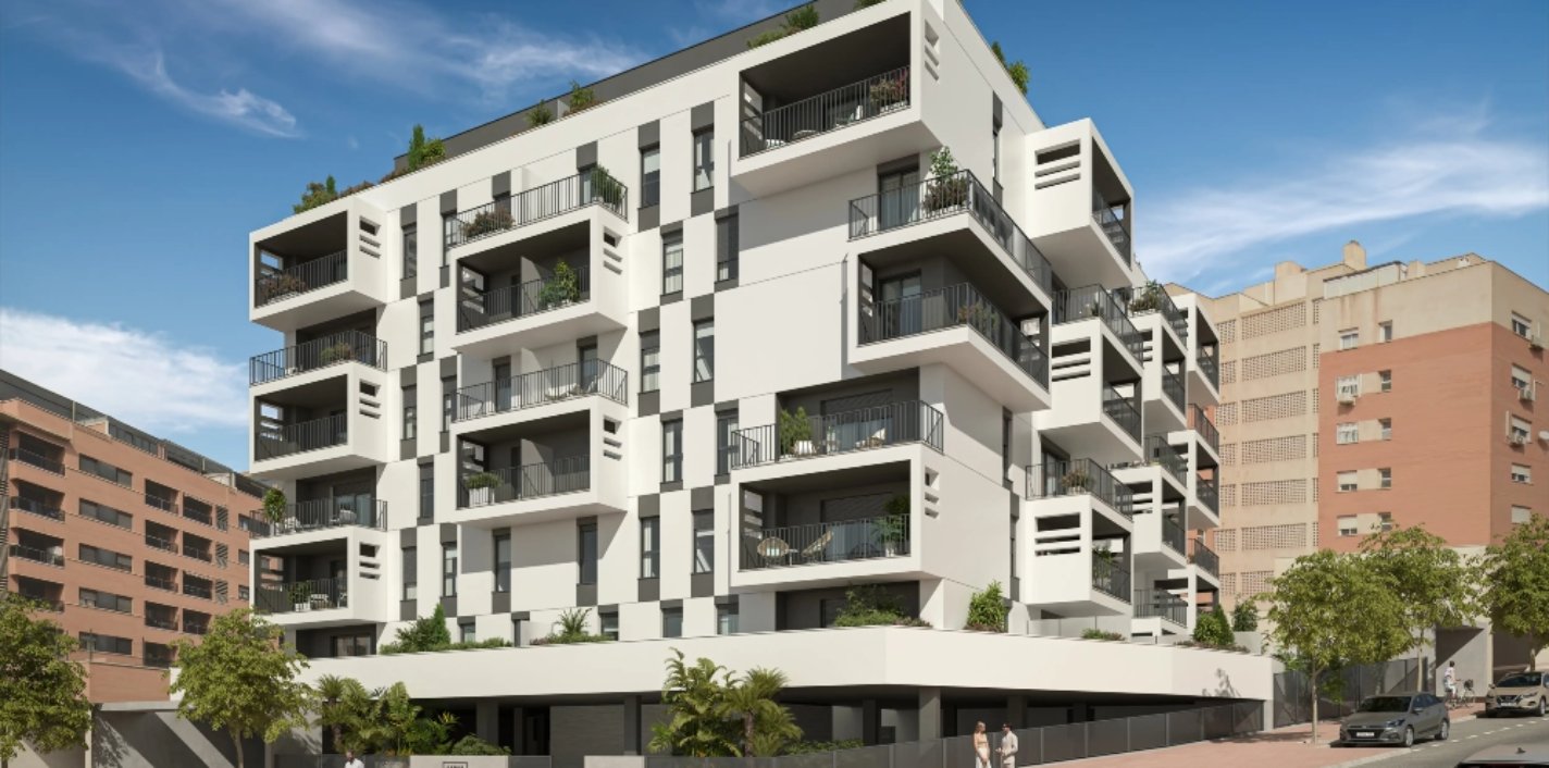 Edificio de la promoción Heco Gredos de AEDAS Homes en Almería capital