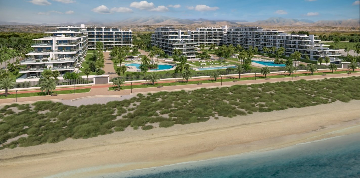 Panorámica de la promoción Houseas III de AEDAS Homes en Almerimar, Almería