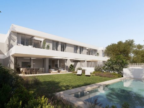 Vivienda con piscina de la nueva promoción Singulare de AEDAS Homes en Las Palmas de Gran Canaria