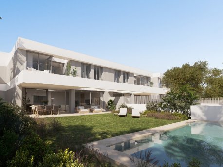 Vivienda con piscina de la nueva promoción Singulare de AEDAS Homes en Las Palmas de Gran Canaria