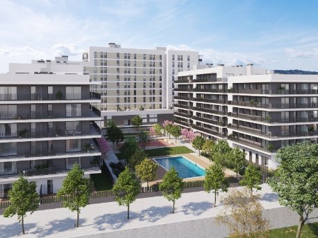 Recreación de la promoción Godart de AEDAS Homes en Cerdanoya del Vallés