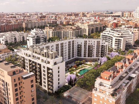 Recreación de la promoción Vera de AEDAS Homes en Valencia