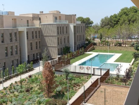 Panorámica de la promoción Nerium entregada por AEDAS Homes en Godella, Valencia