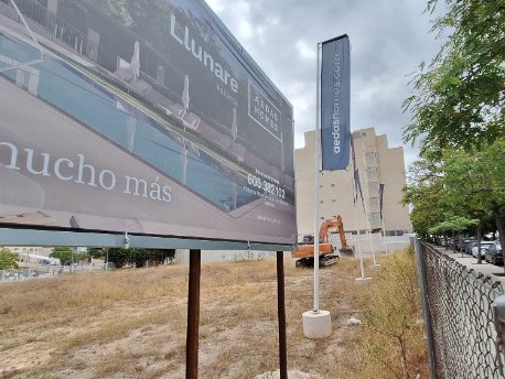 Primeros trabajos en la parcela de la promoción Llunare de AEDAS Homes en Paterna, Valencia