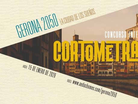 Cartel del I Concurso Internacional de Cortometraje Urbano ‘Girona 2050’