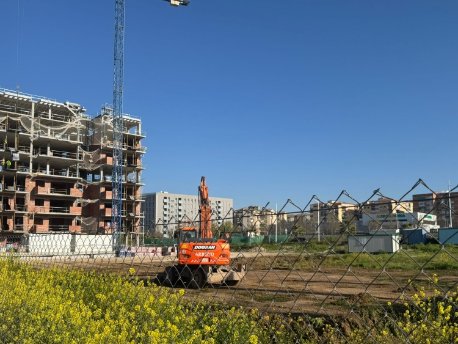 Primeros trabajos en la parcela de la promoción Nura de AEDAS Homes en Granada
