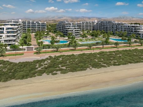 Panorámica de la promoción Houseas III de AEDAS Homes en Almerimar, Almería