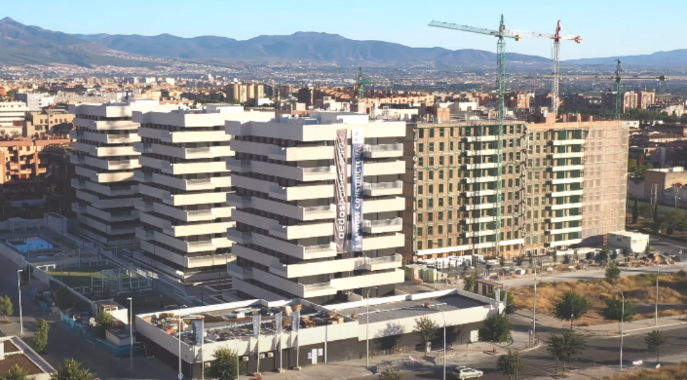 La promoción Tarsia de AEDAS Homes en construcción en Granada