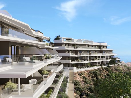 Terrazas de las viviendas de la nueva promoción Idilia Aire de AEDAS Homes en Rincón de la Victoria, Málaga Terrazas de las viviendas de la nueva promoción Idilia Aire de AEDAS Homes en Rincón de la Victoria, Málaga